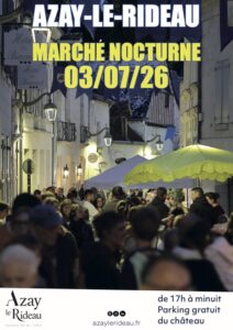 Marché nocturne à Azay le Rideau